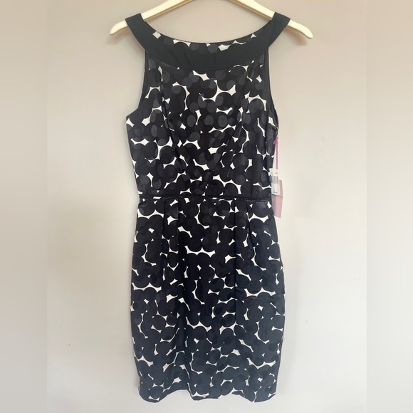 NWT Vivienne Tam silk printed halter dress black white 4
